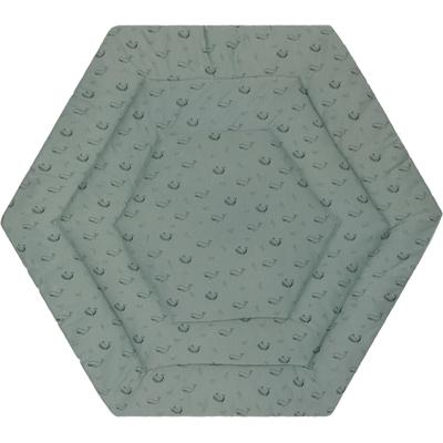 Laufgittereinlage FILLIKID "6-eck Jersey", grün, Obermaterial: 100% Baumwolle. Füllung: 100% Polyester, Bettnestchen