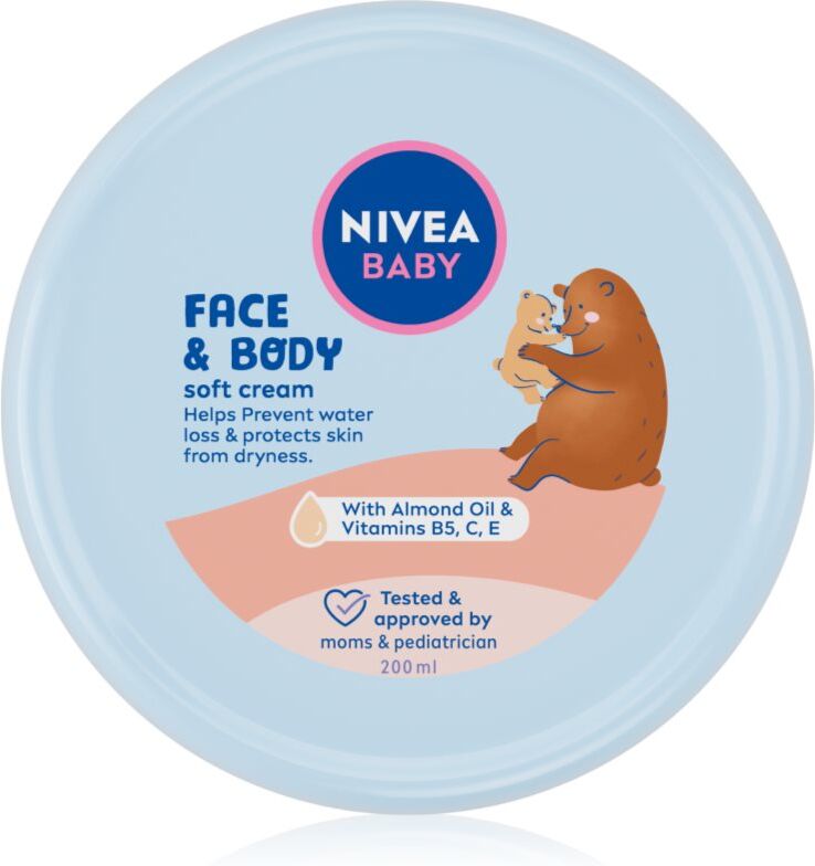 NIVEA BABY Soft Feuchtigkeitscreme Für Gesicht und Körper 200 ml