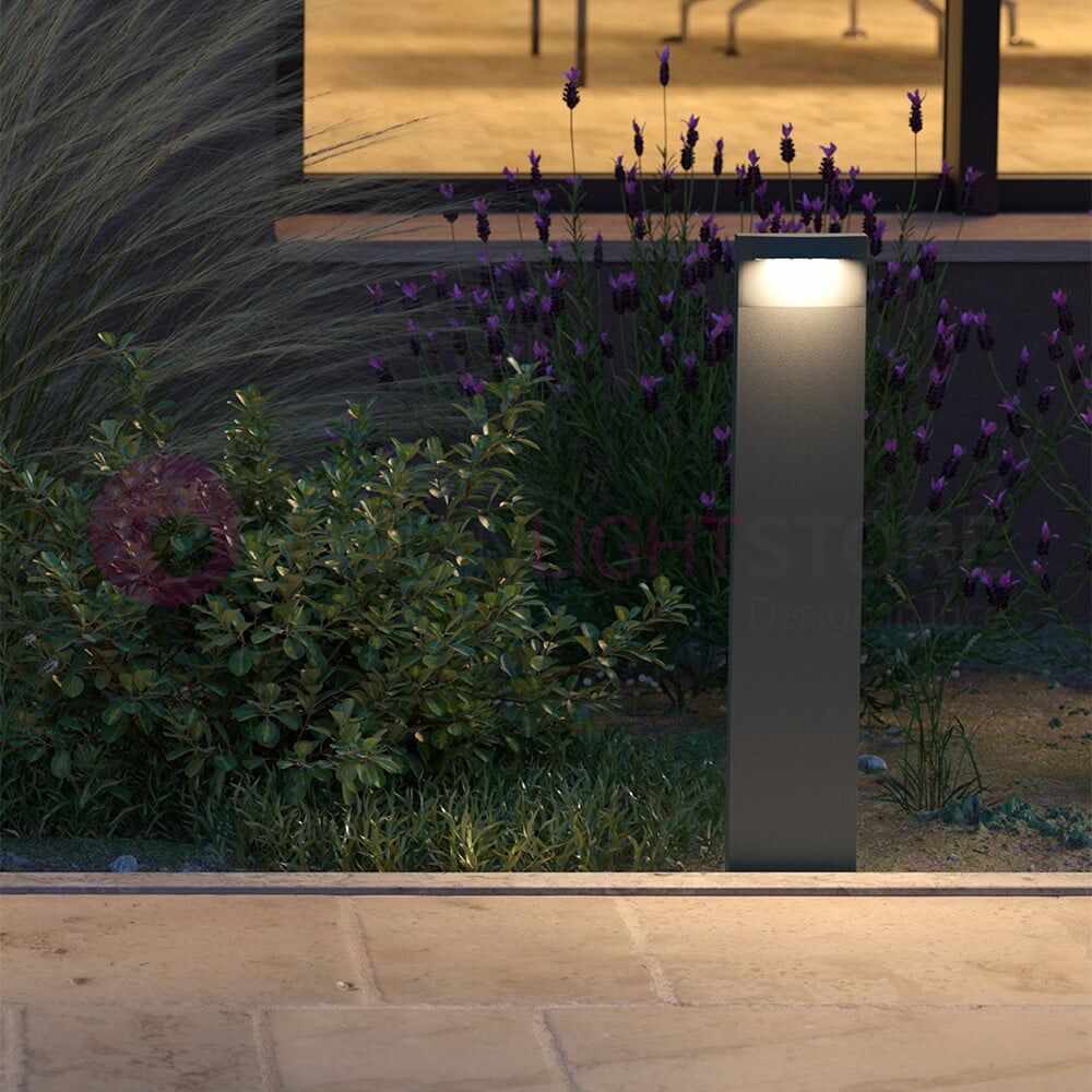 Polifemo Grigio Paletto Led Da Giardino Design Moderno Ip65