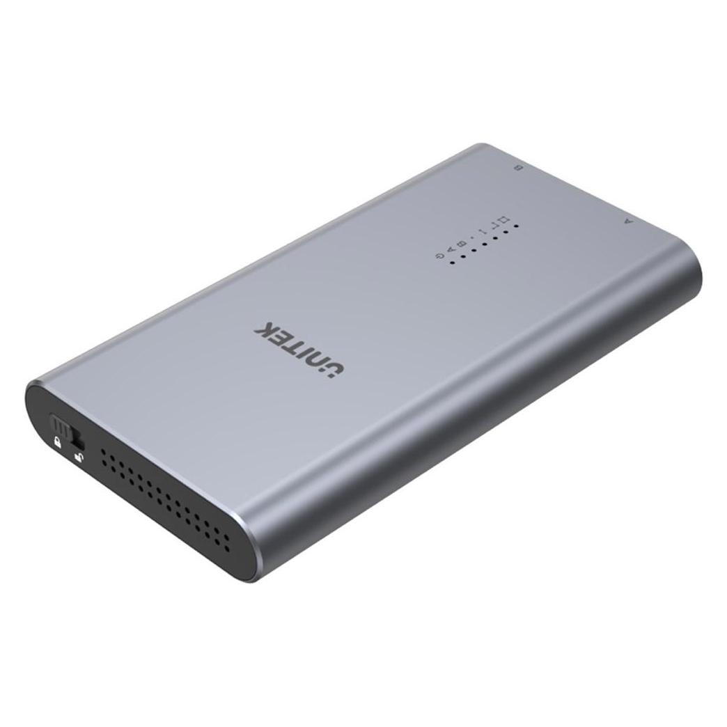 Unitek OBUDOWA NA DYSK/KLONOWANIE 2XM.2, PCIE/NVME (M.2) (S1206A)