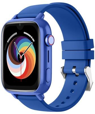Inspire Daily Merch Kids Smartwatch GPS Video Call Tracker With SOS And APP Download blue