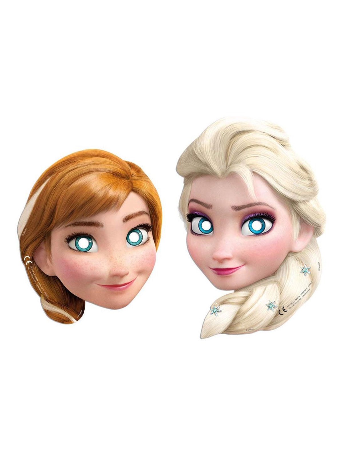Globos Paper Masks Frozen 2 - 6 pcs.