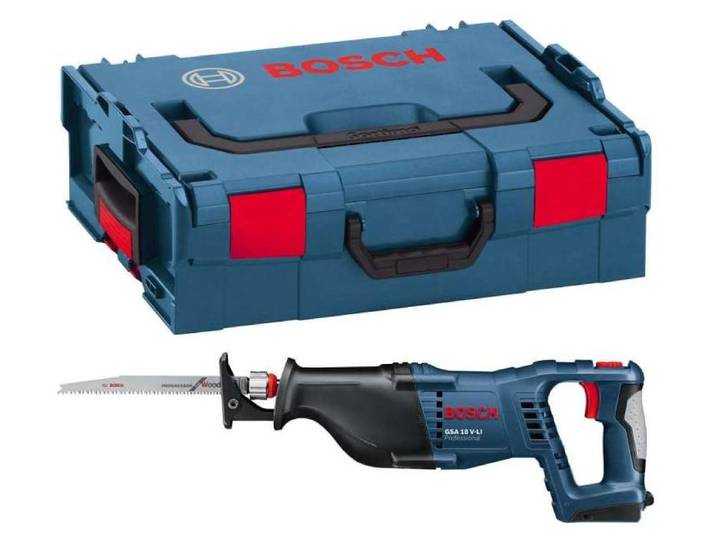 Scie Sabre BOSCH 060164J007 - GSA 18 V-LI Professional (vendu sans batterie) avec L-Boxx