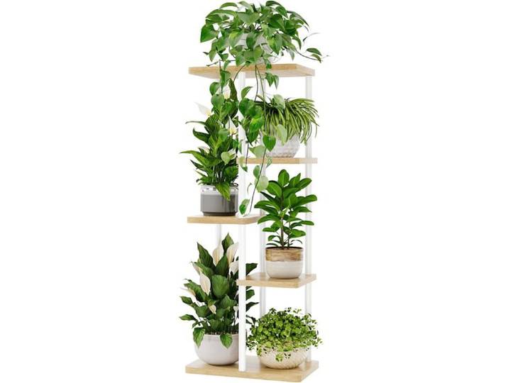 Support Plantes Interieur Support Plante 5 Niveaux En Métal Pour Multiple Plantes Étagère À Fleurs D'Angle Pour Intérieur Et Extér