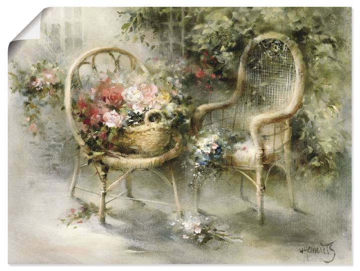 Wandbild ARTLAND Sommer II , beige (farbe bild(er): naturfarben), B:40cm H:30cm, Bilder, Wandbild, als Leinwandbild, Poster in verschied. Grössen