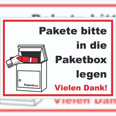 HB-Druck Pakete Paketbox Aufkleber A7 (74x105mm)