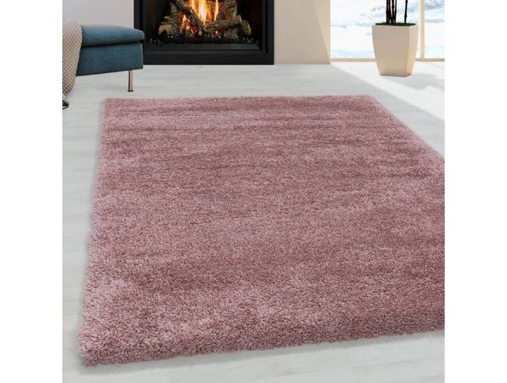 Tapis de salon Shaggy Agréable doux Tapis de chambre Rose - 120x170 cm