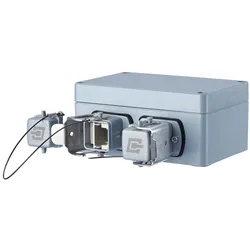 BTR 1401060320ME Anschlussdose V5 IP67 E-DATInd metal outlet 2Port gerade