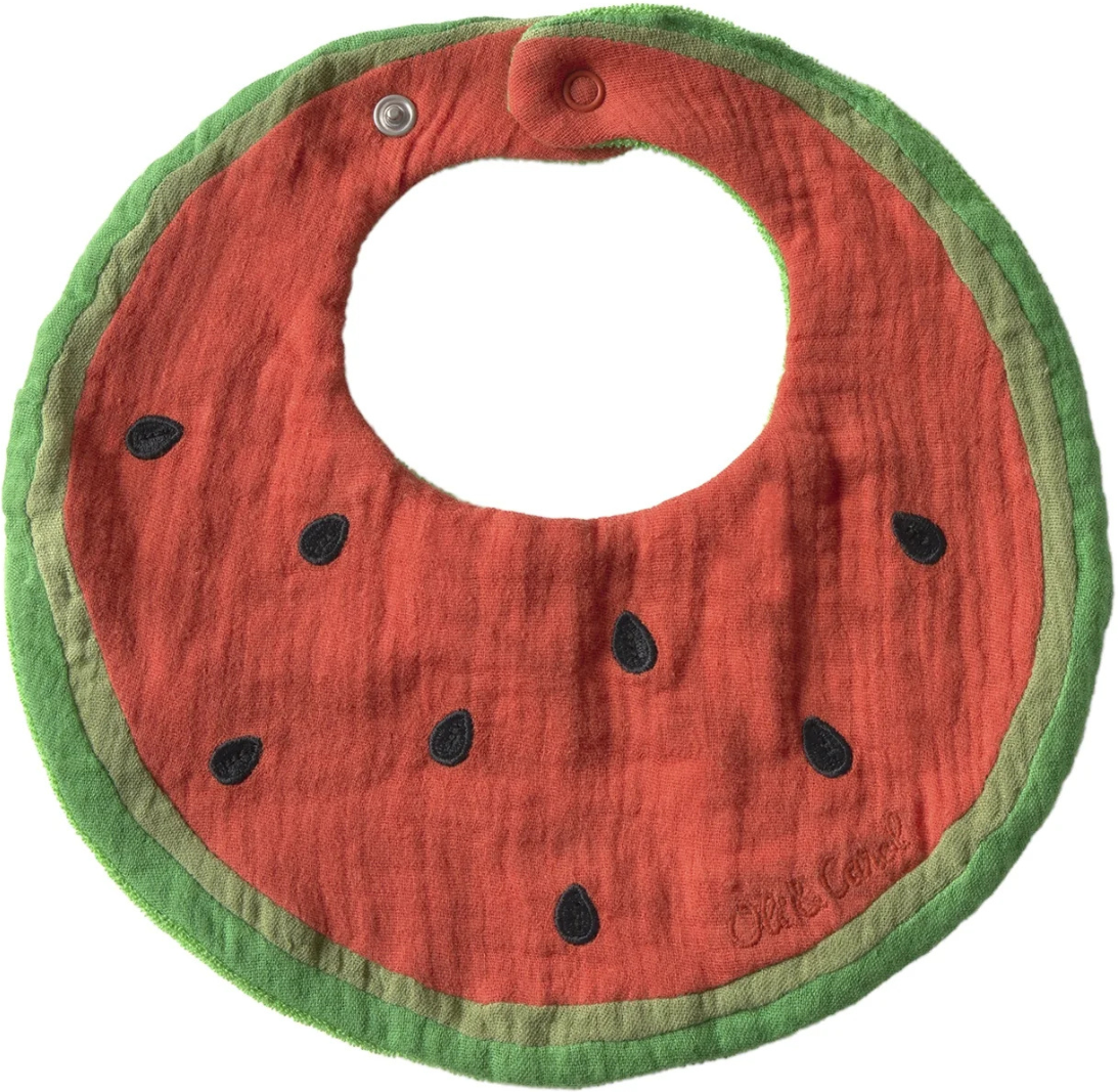 Oli&Carol; Babero de Algodón - Watermelon