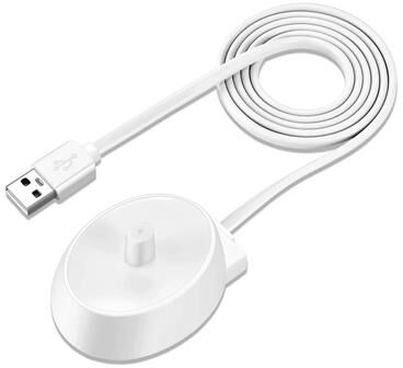 Uplifted Goods Universal Safety Replacement Charger For Oral B Electric Toothbrushes white