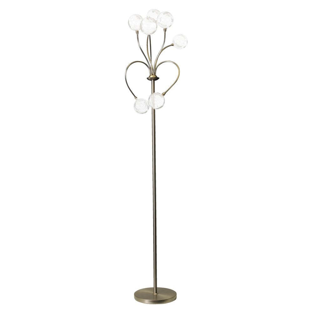 Masterlight Molto 3 LED Vloerlamp - Goud/Messing - Modern met Transparant Glas