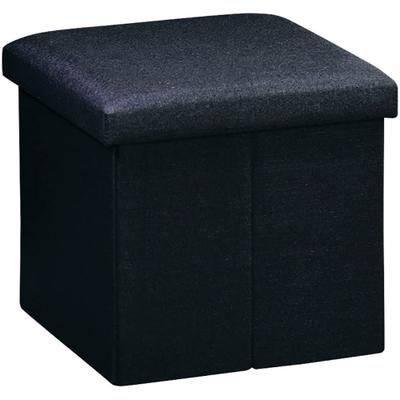 Sitzhocker KESPER "KESPER Sitzhocker-Box, schwarz", schwarz, B:38cm H:38cm T:38cm, Hocker, Sitzhocker, Deckel abnehmbar