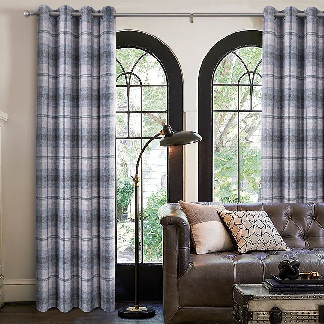 Brayden Studio Blackout Curtain Panel Pair Grey Width 168 x Drop 229 cm