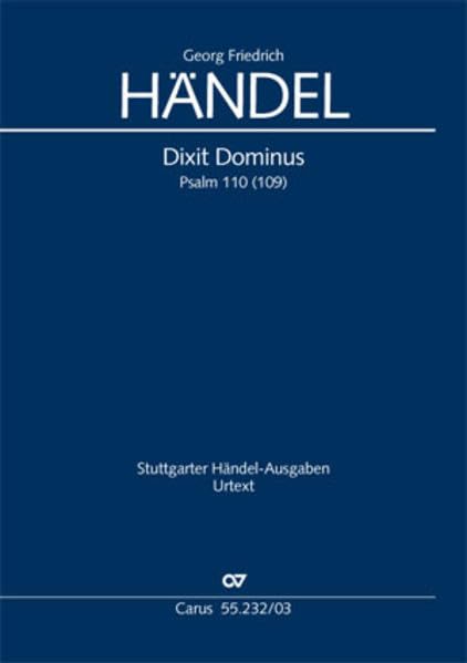 Georg Friedrich Händel - Dixit Dominus (Klavierauszug): HWV 232, 1707 - Preis vom 10.10.2026 11:48:34 h