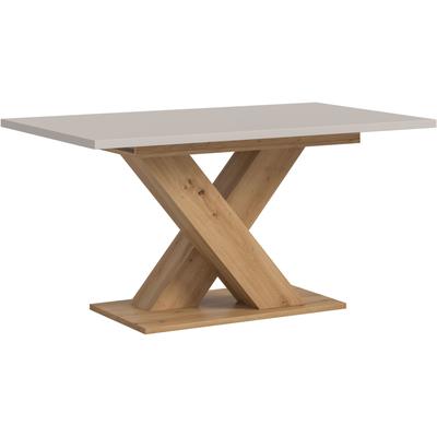 Esstisch HOME AFFAIRE "Motus, ausziehbar 150 -190 cm, inklusive 40 cm Einlegeplatte", braun (artisan eiche nachbildung, kaschmir, artisan eiche nachbildung, kaschmir), B:150cm H:76cm T:90cm, Tische, Esstisch, X-Gestell mit Bodenplatte, Tisch,...