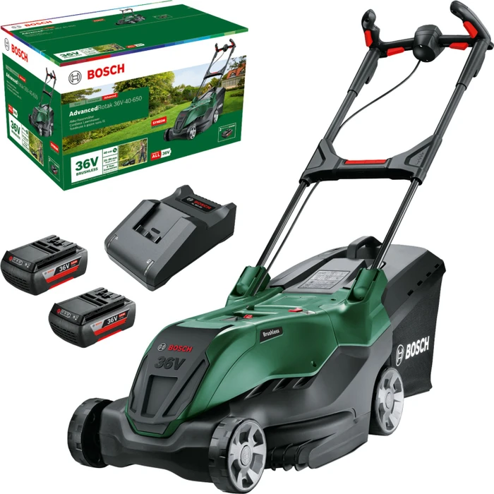 BOSCH Akku-Rasenmäher AdvancedRotak 36V-40-650 0.600.8B9.F01 (2 × 2 Ah)
