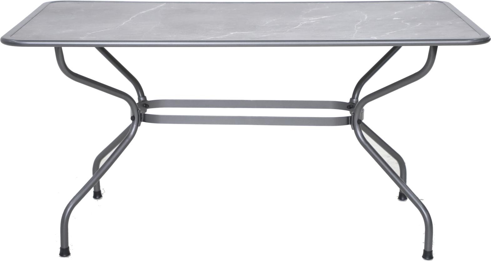 Royal Garden Universal Gartentisch Stahl/Fairstone Iron Grey 150x90 cm