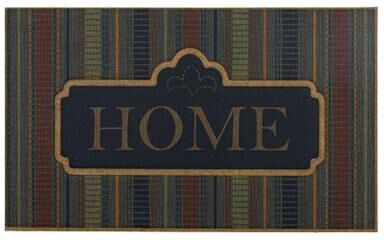 Mohawk Home Woven Sign Home Denim All Weather Recycled Rubber Door Mat