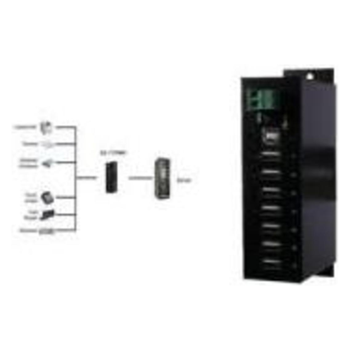 Exsys USB 2.0 Hub (USB-B, 7 Ports) (EX-1177HMVS)