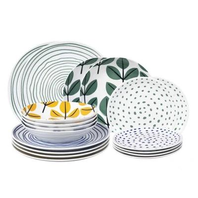 Casa Collection Tafelservice Gioya 18-teilig aus Porzellan, modernes Design