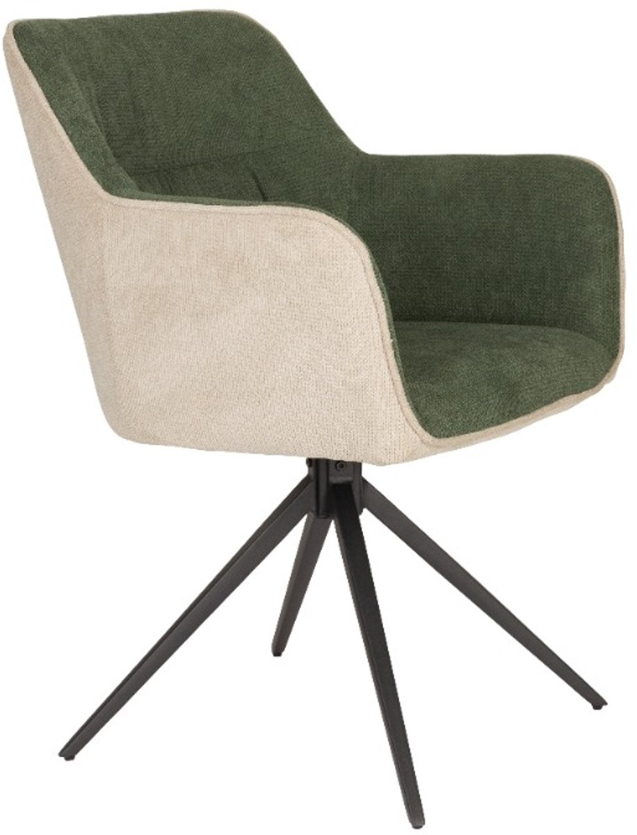 AnLi Style Armchair Daley set van 2 - Beige/Groen