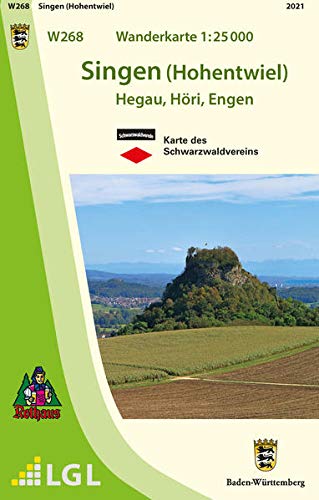 LGL - W268 Wanderkarte 1:25 000 Singen (Hohentwiel): Hegau, Höri, Engen - Preis vom 01.10.2026 17:08:56 h