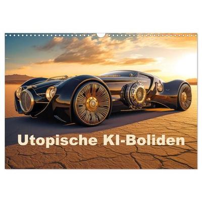 Utopische KI-Boliden (Wandkalender 2027 DIN A3 quer), CALVENDO Monatskalender