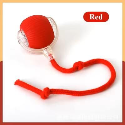 Inspire Select Automatic Rolling Tail Ball Cat Toy Rechargeable Interactive Pet Ball For Cats red
