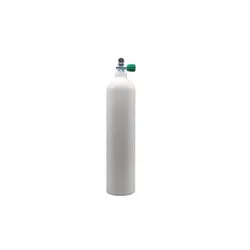MES 7 L Aluflasche weiß 200 bar mit Nitrox Ventil 12400RE
