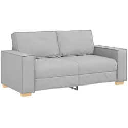 vidaXL 2-Sitzer Sofa Wolkengrau 180x78x84 cm Stoff