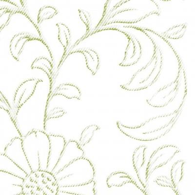 Mank Serviette Airlaid Apart in Grün, 40 x 40 cm, 50 Stück - Floral Blumen Blüten