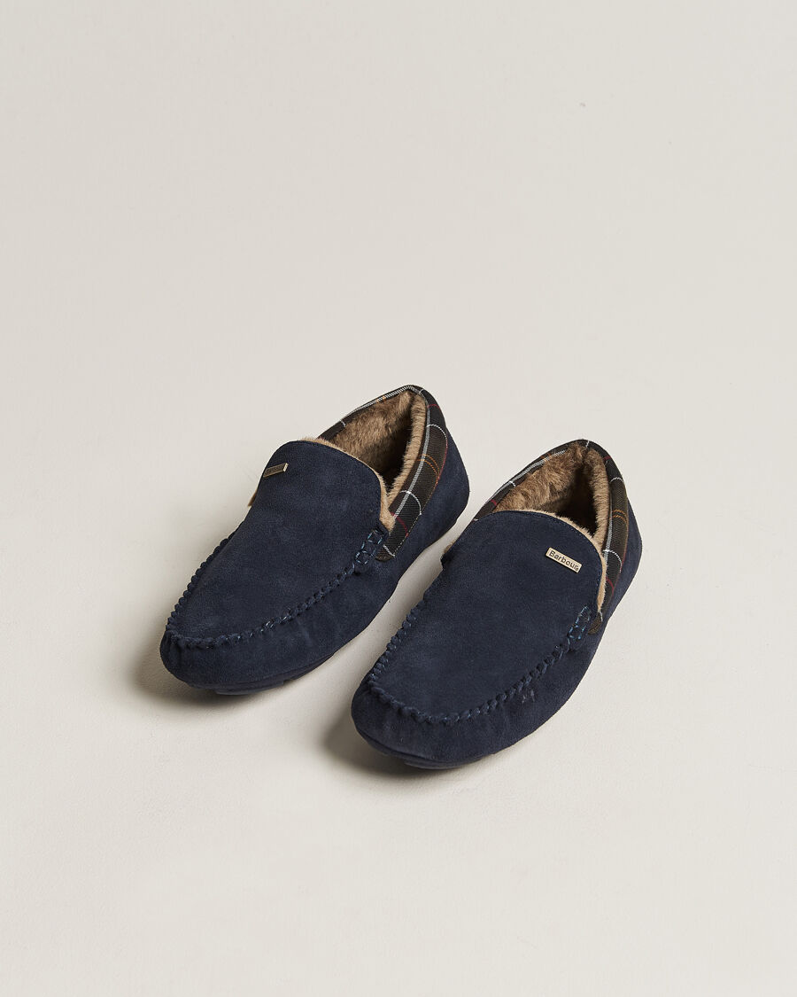 Barbour Lifestyle Monty Indoor Car Shoe Navy Suede men EU45 Blå