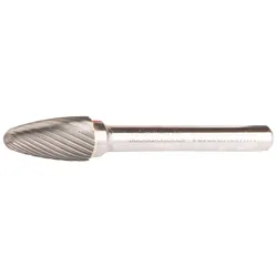 Makita Hartmetall Frässtift Rundbogen - Einfachverzahnung - LxØ 20x10 mm - B-52772