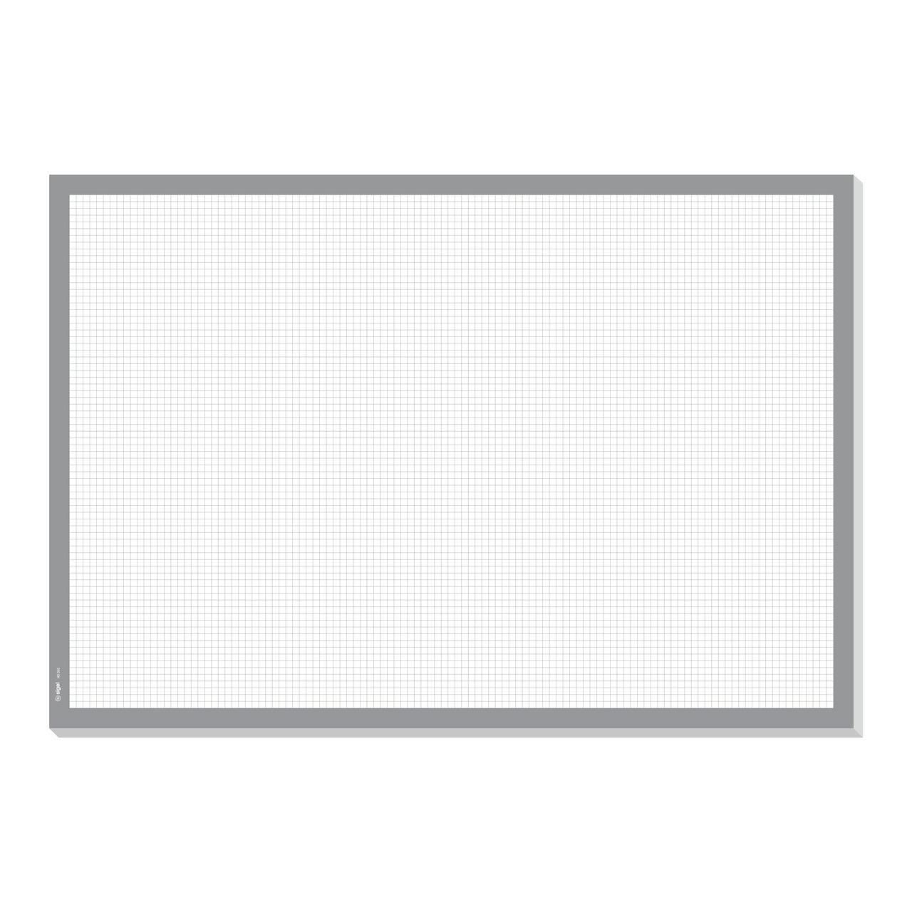 SIGEL Schreibtischunterlage Squared weiß/grau Papier 59,5 x 41,0 cm, 30 Blatt