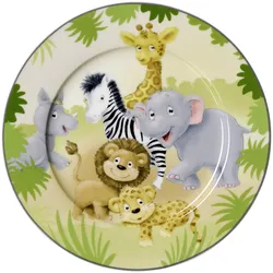 Dessertteller AFRIKATIERE (BHT 19x2x19 cm) - bunt - BHT 19x2x19 cm