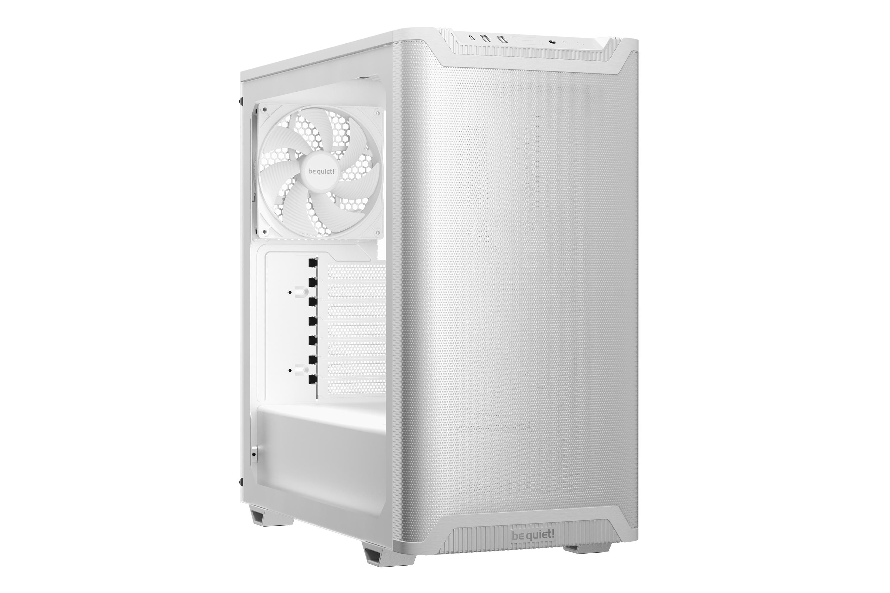 be quiet! Pure Base 501 Gaming PC Gehäuse Midi-Tower Weiß