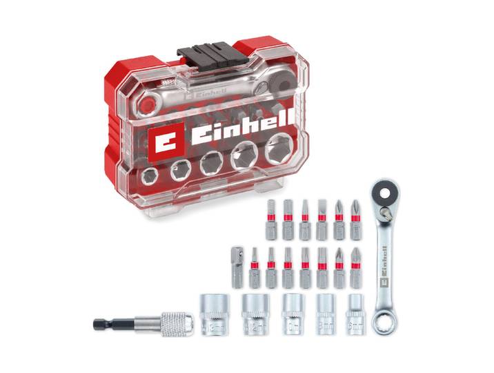 Einhell Bit-und Steckschlüssel Set XS-Case 21-teilig
