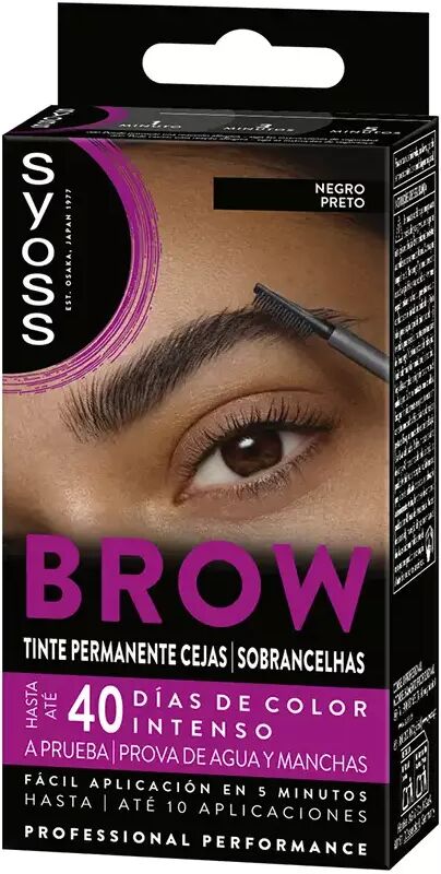 Syoss Brow Tint Permanente Cejas Negro