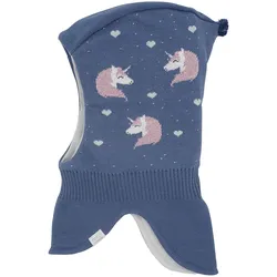 maximo Schlupfmütze Einhorn Herzen, blau | mehrfarbig, 49