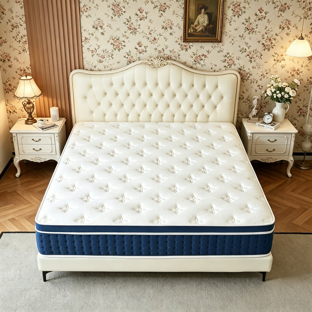 White Noise Creevery 30cm Memory Foam Pocket Sprung Mattress 7-Zones Support 2000 Mattress Kingsize (5')