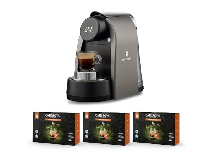 Machine à Café CRpro 100 compatible avec les Capsules de café Nespresso®* Professional + 3 Boites Espresso Forte soit 150 Dosettes Pro