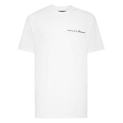 T-Shirt PHILIPP PLEIN "Philipp Plein Tm", Herren, Gr. XXL, 0102, weiß, schwarz, Obermaterial: 100% Baumwolle, Shirts T-Shirt