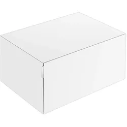 KEUCO Sideboard mit Auszug „Edition 11 Art“ Weiß (Glas, satiniert), Weiß (Glas, satiniert), ohne Beleuchtung 80 × 35 × 49 cm