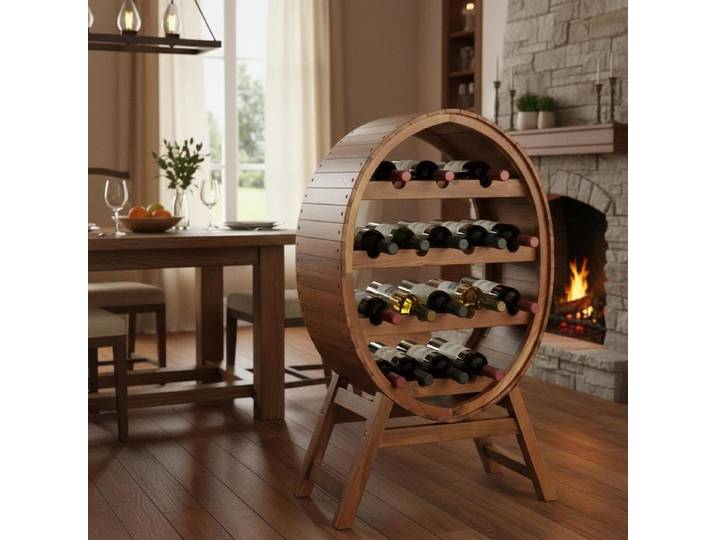 Porte-vin en bois d'acacia pour 13 bouteilles, étagère de rangement pour comptoir