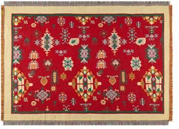 Shop Station Boho Tribal Throw Blanket With Tassels Woven Picnic Blanket For Sofa, Bed, Camping & Travel c 35.43 35.43 In
