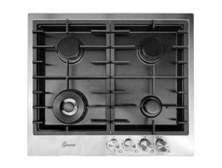 Table de cuisson à gaz - Gurari - TX 604 VTGL - 60 cm - 4 brûleurs - Inox/Noir