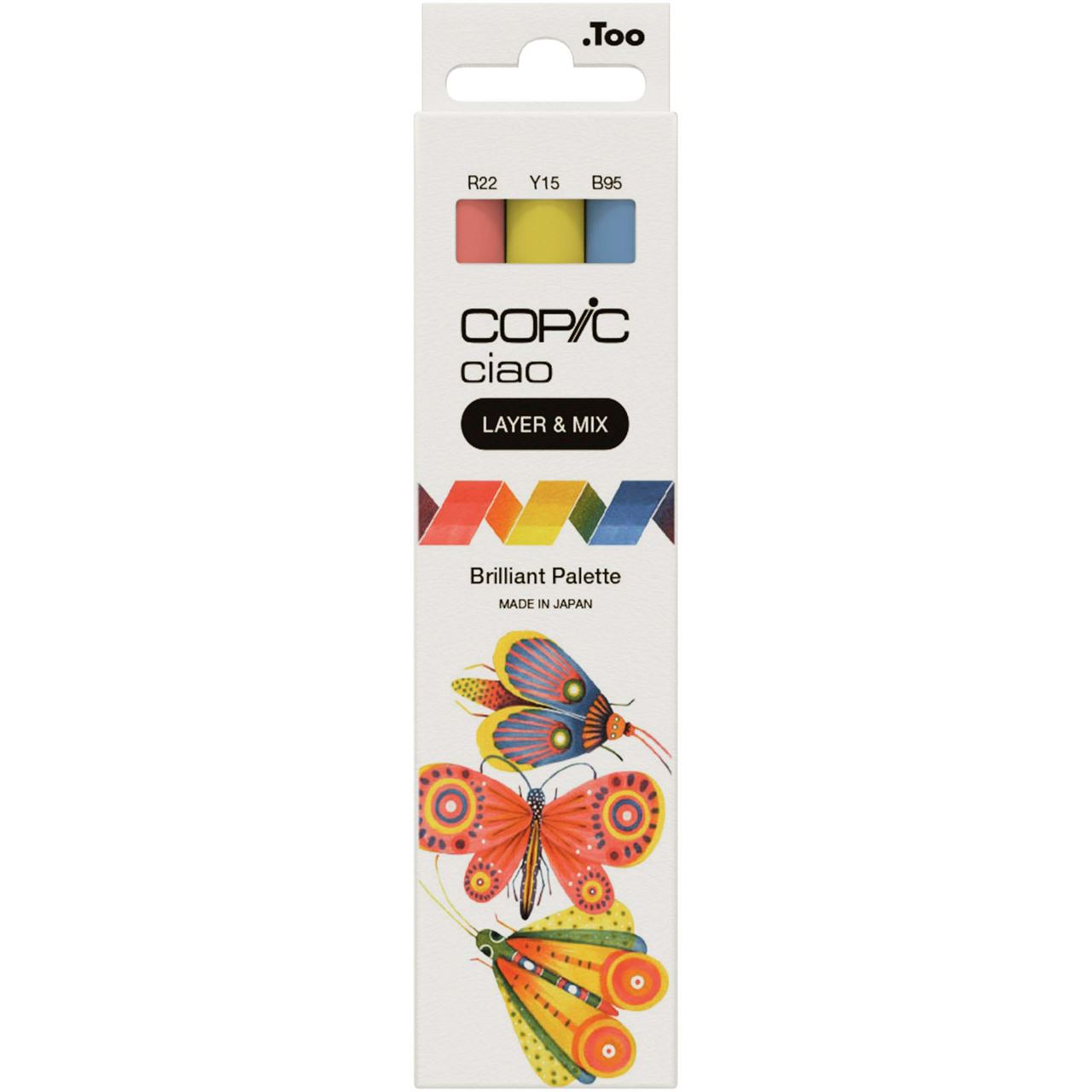 COPIC Ciao Brilliant Palette Layoutmarker-Set farbsortiert 1,0 + 6,0 mm, 3 St.
