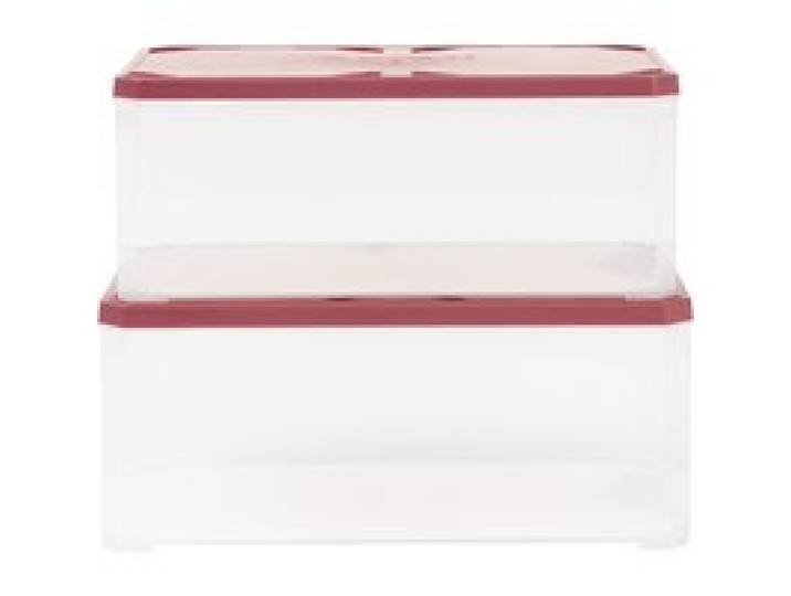 PARKSIDE® Boîte pour petites pièces L, lot de 2, avec couvercle séparé.