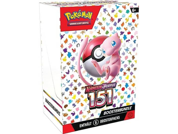 Pokémon-Sammelkartenspiel: Boosterbundle Karmesin & Purpur – 151 (6 Boosterpacks)