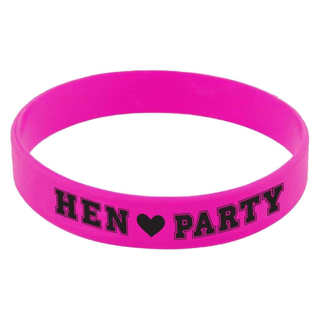 Amscan Ladies Night Hen Party Gummi Armaband Pink (6 Stk.) (9900522)